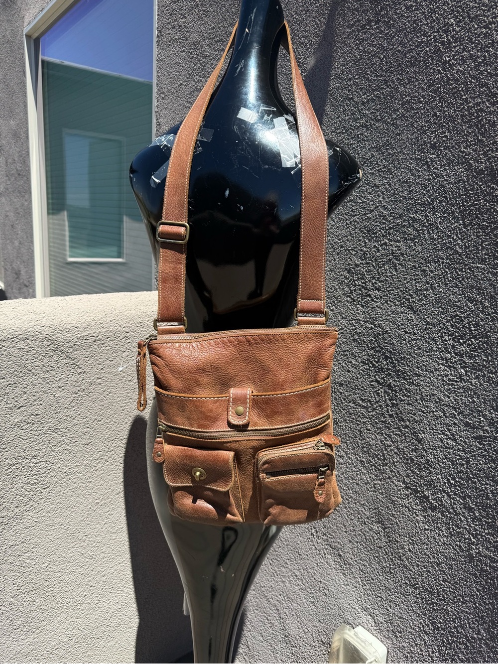 ROOTS Genuine Made In Canada Brown Crossbody bag Canadian Villager